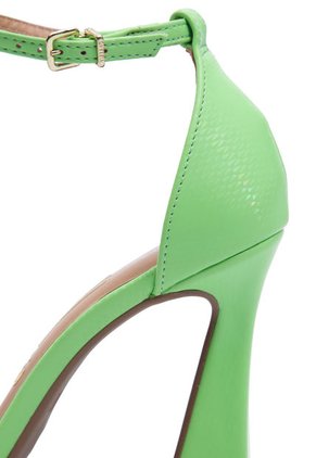 Sandalia Tacón Verde Neón Vizzano