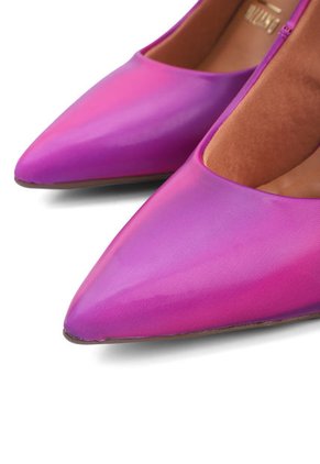 Tacón Alto Satinado Multi Rosa Vizzano