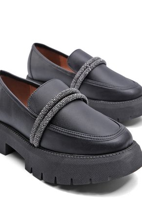 Mocasín Chunky Negro VIZZANO