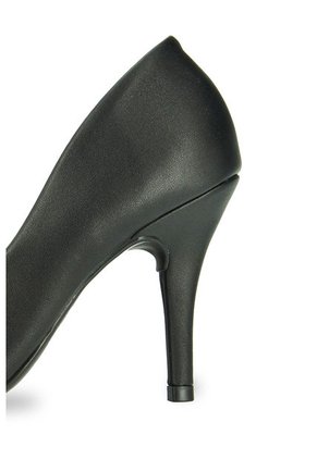 Tacón Alto Negro - Plateado Vizzano