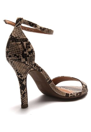 Sandalia Tacón Café-Beige Vizzano