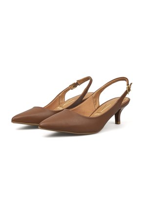 Tacon Stiletto Medio Pelica Moca Vizzano