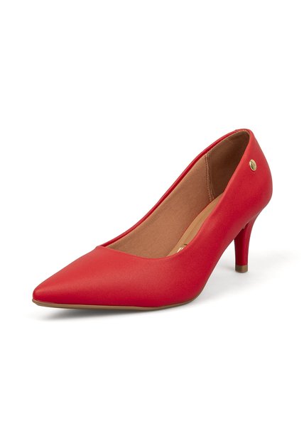 Tacon Stiletto Medio Pelica Rojo Rubi Vizzano