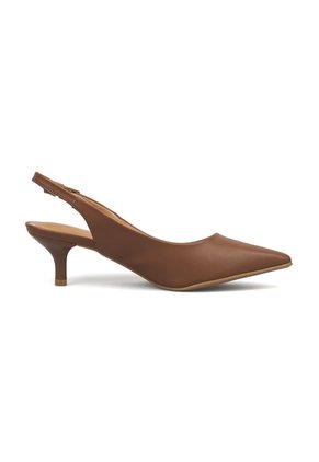 Tacon Stiletto Medio Pelica Moca Vizzano