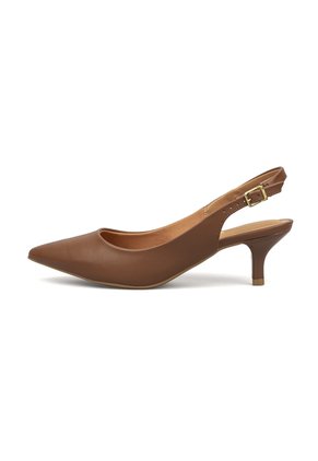 Tacon Stiletto Medio Pelica Moca Vizzano