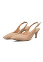 Tacon Slingback Medio Pelica Nude Vizzano de Vizzano