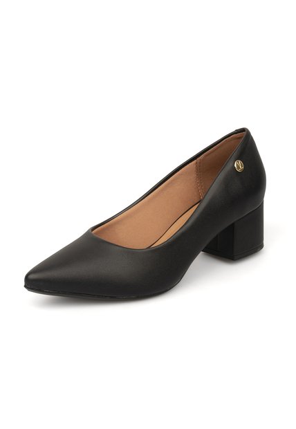Tacon Medio Cuadrado Pelica Negro Vizzano