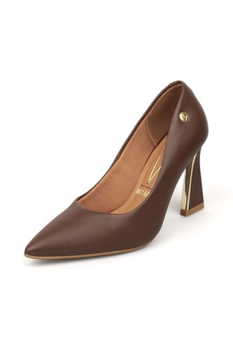 Tacón Alto Geométrico  Pelica Chocolate Vizzano Vizzano