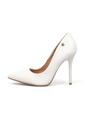 Tacon Stiletto Alto  Pelica Blanco Vizzano