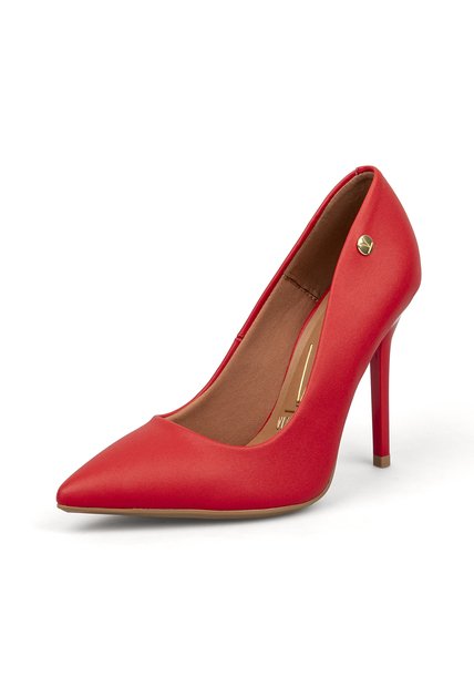Tacon Stiletto Alto  Pelica Rojo Rubi Vizzano