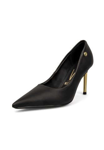 Tacon Stiletto Alto  Pelica Negro Vizzano Vizzano