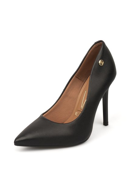Tacon Stiletto Alto  Pelica Negro Vizzano