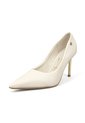 Tacon Stiletto Alto  Pelica Blanco Off Vizzano de Vizzano
