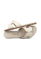 Sandalia Plana  Napa Croco Petra Blanco Off Vizzano de Vizzano