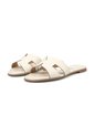 Sandalia Plana  Napa Croco Petra Blanco Off Vizzano de Vizzano