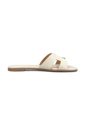 Sandalia Plana Napa Croco Petra Blanco Off Vizzano