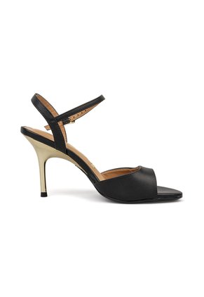 Sandalia Tacón Pelica Negro Vizzano