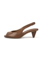 Slingback Tacón Cono Bajo. Napa Garda Moca Vizzano de Vizzano