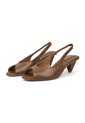 Slingback Tacón Cono Bajo. Napa Garda Moca Vizzano de Vizzano