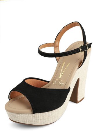 Vizzano - Sandalia Tacón Negro-Beige Vizzano | Knasta Chile