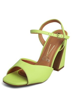 Sandalia Tacón Verde Vizzano