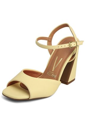 Sandalia Tacón Amarillo Vizzano