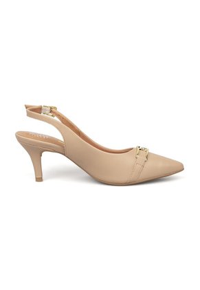 Tacon Stiletto Medio Pelica Beige Vizzano