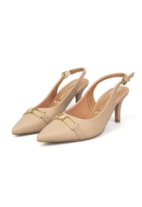 Tacon Stiletto Medio Pelica Beige Vizzano