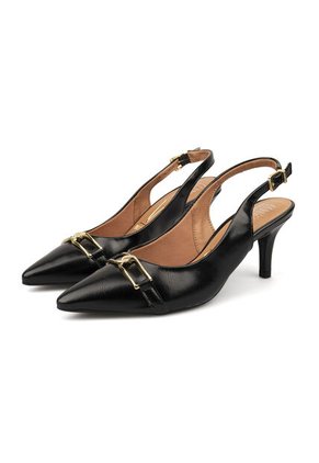 Tacon Stiletto Medio Napa Imperiale Negro Vizzano