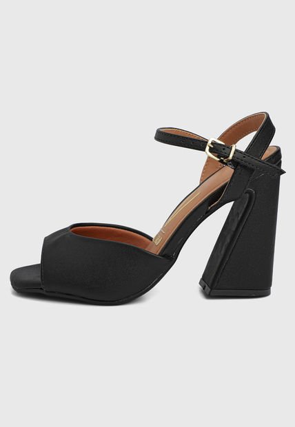 Sandalia Tacón Alto Negro Vizzano