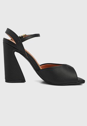 Sandalia Tacón Alto Negro Vizzano