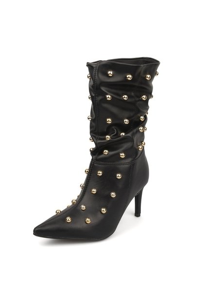Bota Tacon Alto Napa Genebra Negro Vizzano