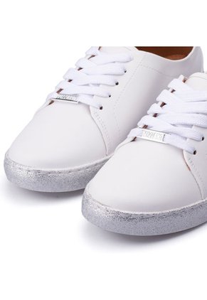 Tenis Lifestyle Blanco-Plateado Vizzano