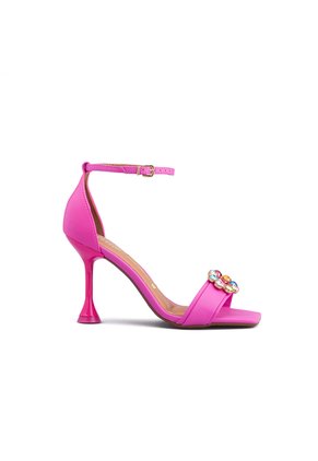 Sandalia Tacón Rosa Neón Vizzano