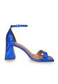 Sandalia Tacon Medio Metalizado Azul Vizzano de Vizzano