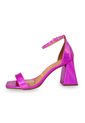 Sandalia Tacòn Medio Metalizado Fucsia Vizzano de Vizzano