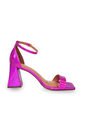 Sandalia Tacòn Medio Metalizado Fucsia Vizzano de Vizzano