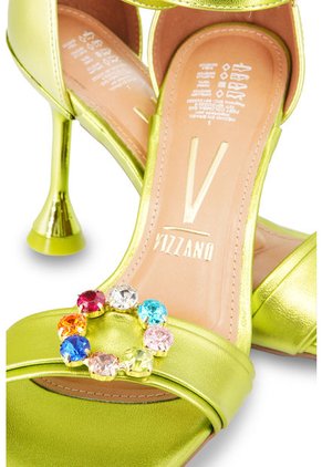 Sandalia Tacón Alto Verde Vizzano