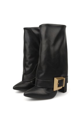 Bota Tacon Alto Napa Genebra Negro Vizzano