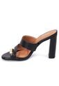Sandalia Tacon Alto Mule Negro Vizzano de Vizzano