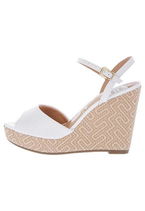 Sandalia Tacón Corrido Blanca Vizzano