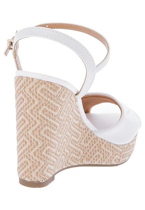 Sandalia Tacón Corrido Blanca Vizzano