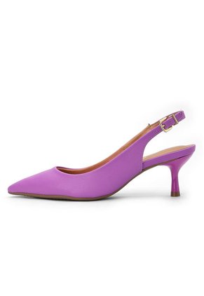 Tacón Medio Morado-Dorado Vizzano