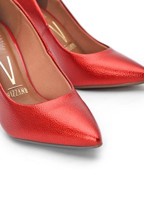 Tacón Alto Rojo Metalizado Vizzano