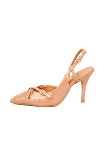 TACON ALTO VERNIZ NUDE DORADO VIZZANO Vizzano