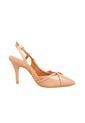 TACON ALTO VERNIZ NUDE DORADO VIZZANO de Vizzano