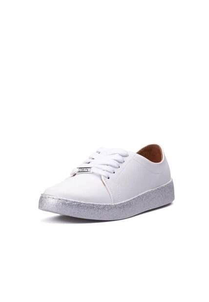 Tenis Lifestyle Blanco-Plateado Vizzano
