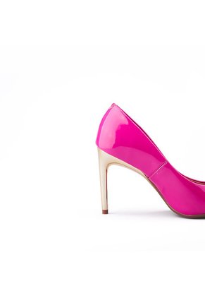 Tacón Alto Fucsia-Dorado Vizzano