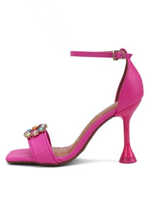 Sandalia Tacón Rosa Neón Vizzano