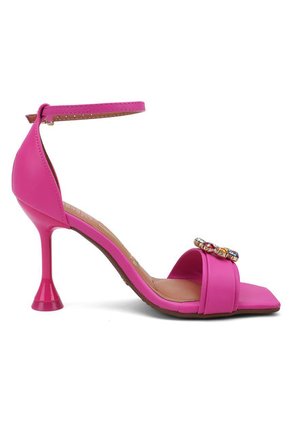Sandalia Tacón Rosa Neón Vizzano